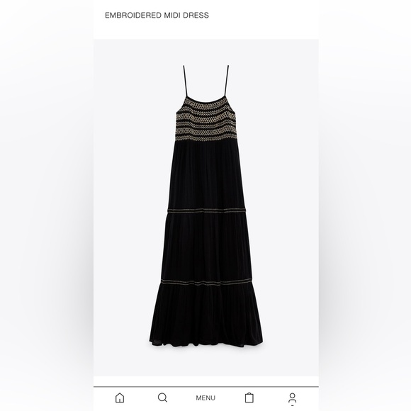 Embroidered Summer Midi Dress - Picture 1 of 1